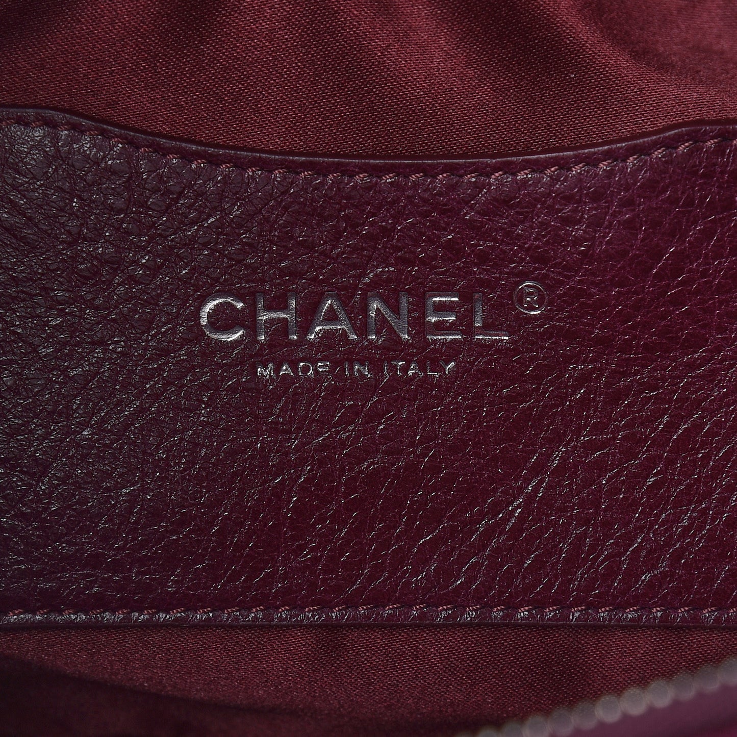 Glazed Calfskin On the Road Zip Tote Plum