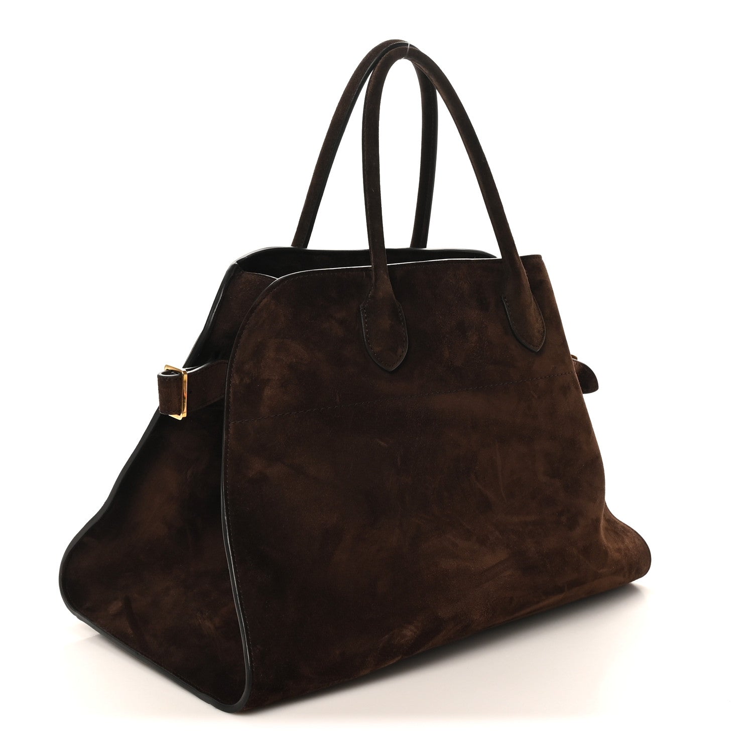 The Row Suede Soft Margaux 15 Mocha 3 of 8