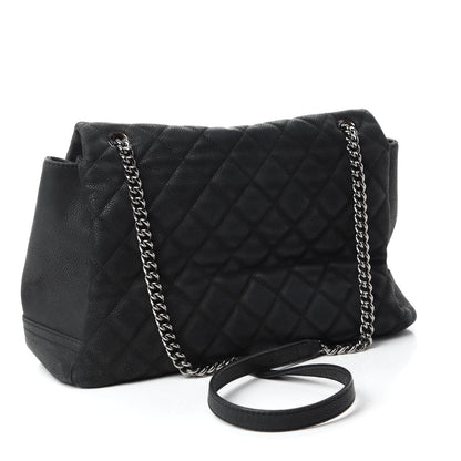 Chanel Iridescent Caviar Medium Lady Pearly Flap Black 3 of 10