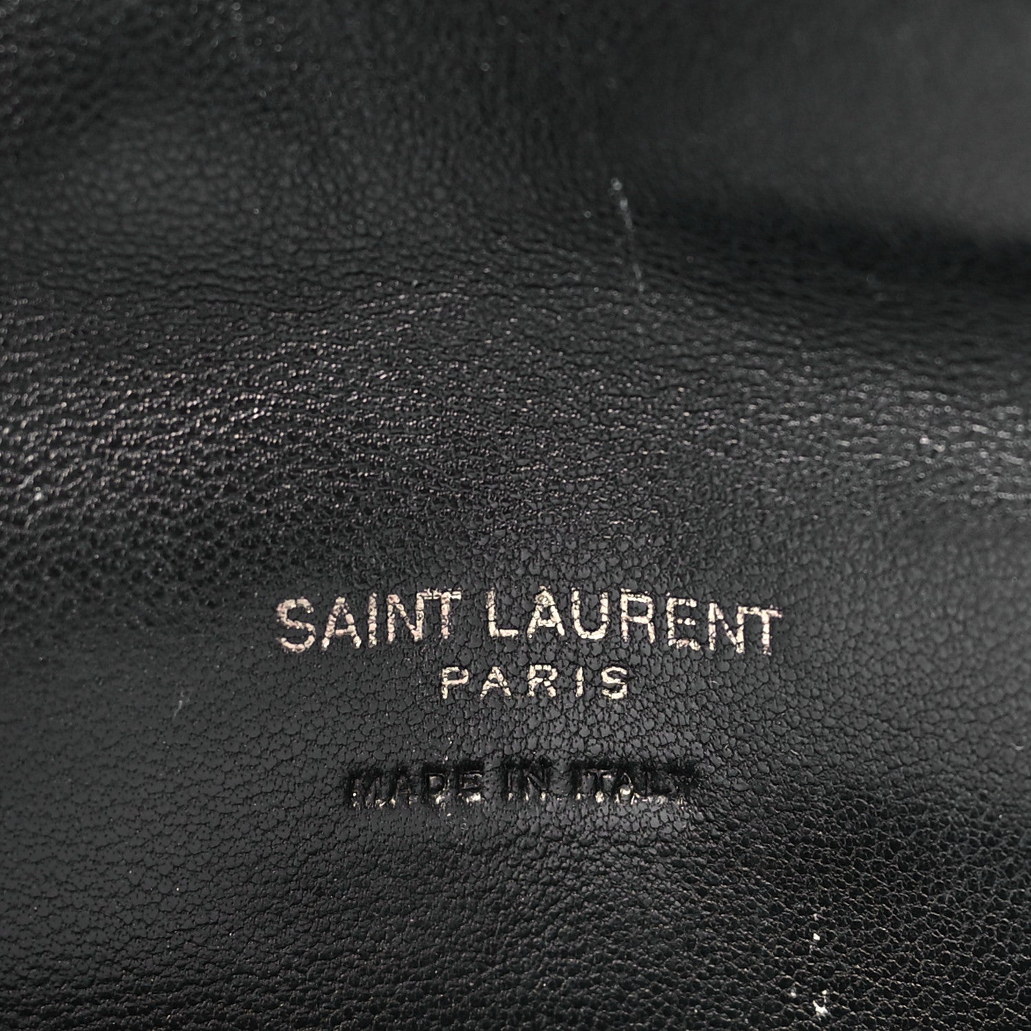 Saint Laurent Lambskin Monogram Loulou Puffer Pouch Clutch Black 6 of 8