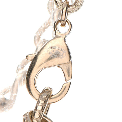 Chanel Baguette Crystal CC Bracelet Gold Fuchsia Purple 6 of 7