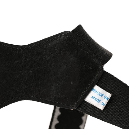 Chanel Logo Suspenders Black White 8 of 11
