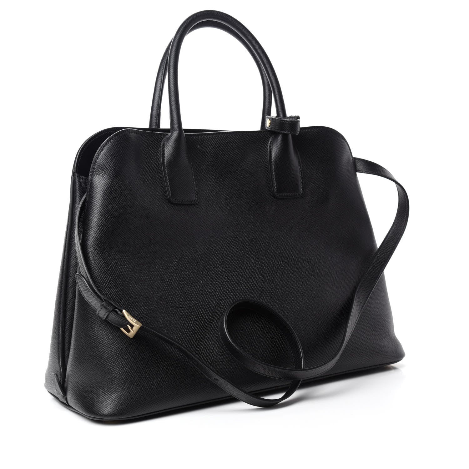 Prada Saffiano Cuir Open Promenade Tote Black 3 of 15