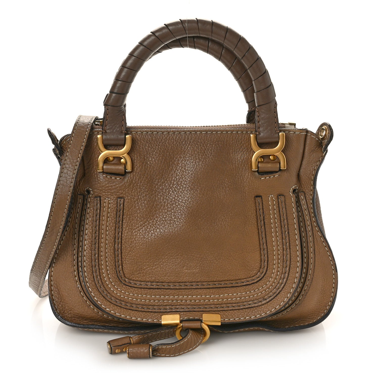 Chloe Calfskin Mini Marcie Satchel Nut 1 of 10