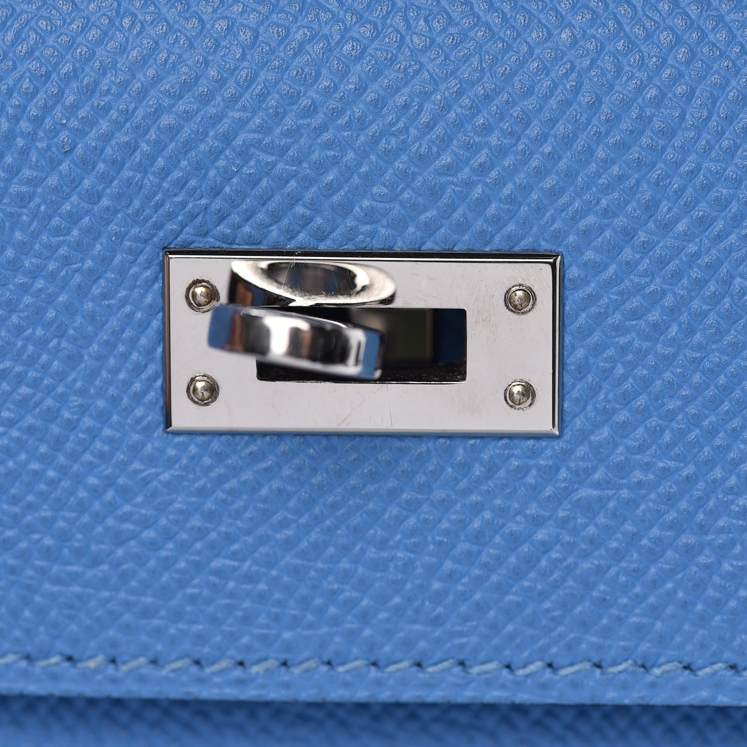 Hermes Epsom Kelly Sellier 25 Bleu Paradis 29 of 35