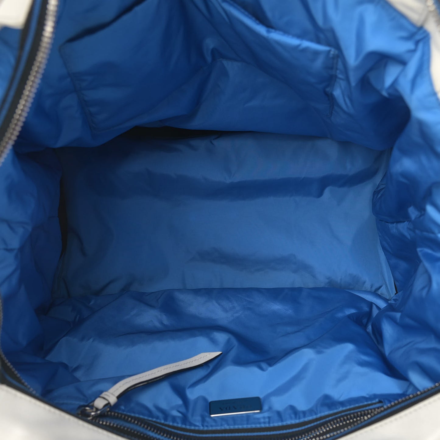 Nappa Soft Large Shopper Tote Bianco Cobalto