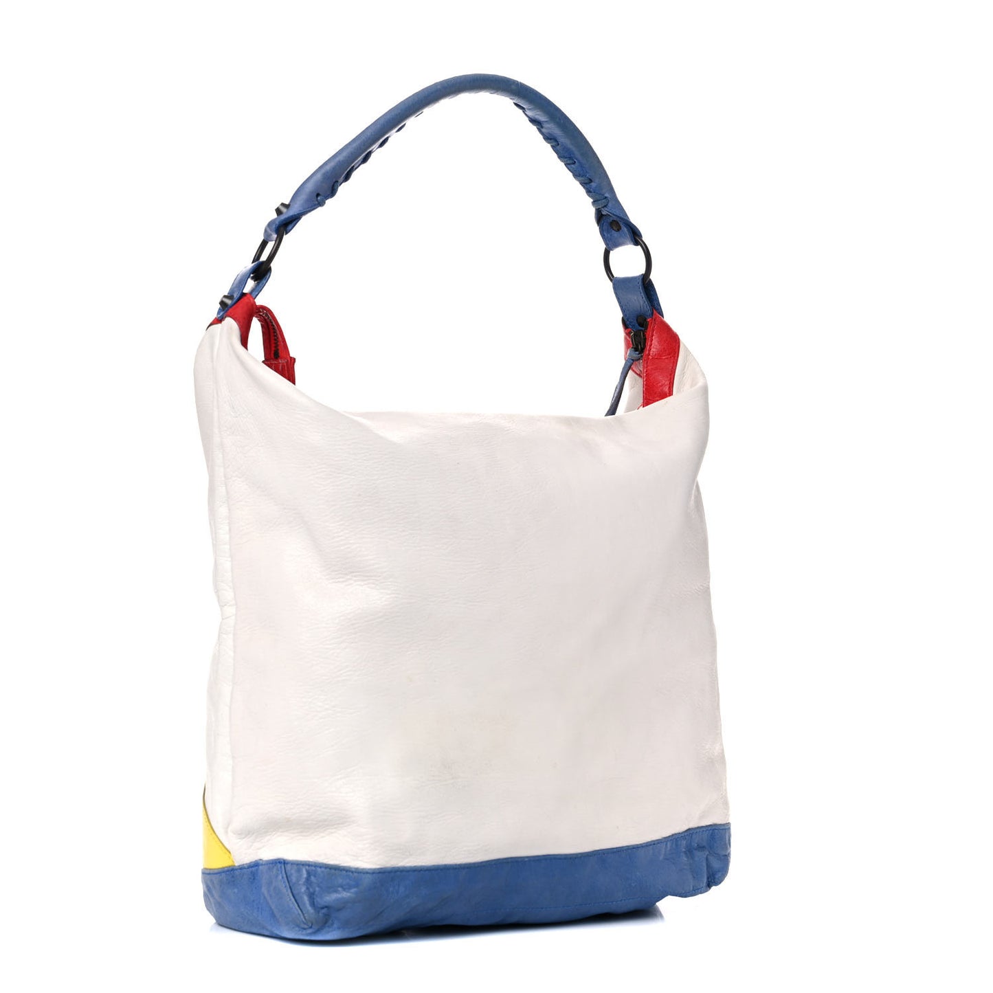 Agneau Classic Hardware Day Hobo White Multicolor