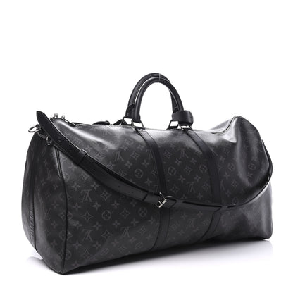 Louis Vuitton Monogram Eclipse Keepall Bandouliere 55 2 of 13