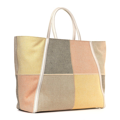 Fendi Canvas Vitello Elite Large 2Jours Tote Latte Multicolor 2 of 22