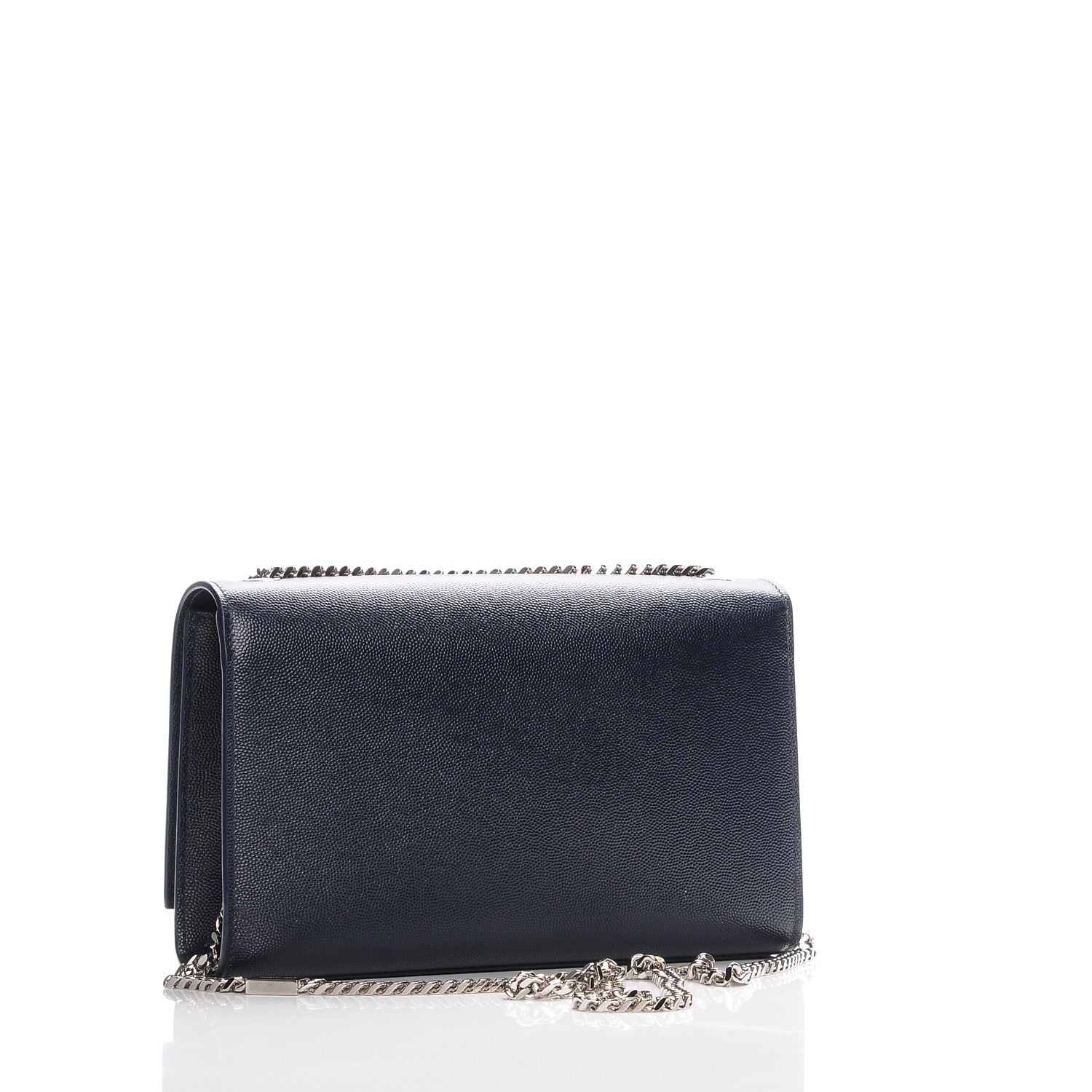 Saint Laurent Grain De Poudre Medium Classic Monogram Kate Satchel Medium Blue 3 of 6