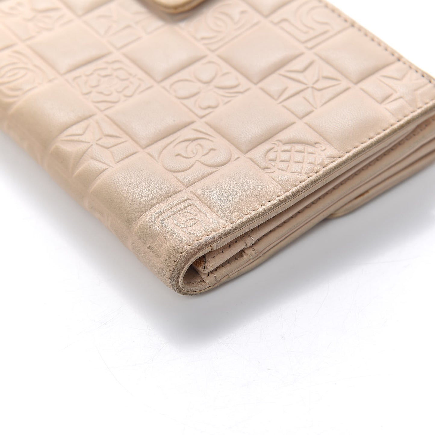 Lambskin Precious Symbols Wallet Beige