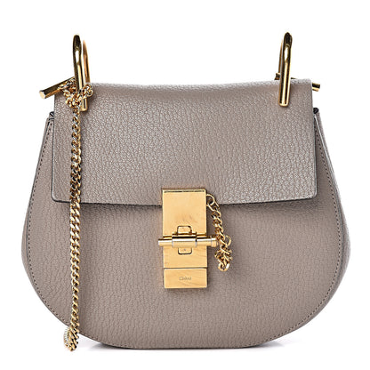 Chloe Grained Lambskin Mini Drew Shoulder Bag Motty Grey 1 of 18