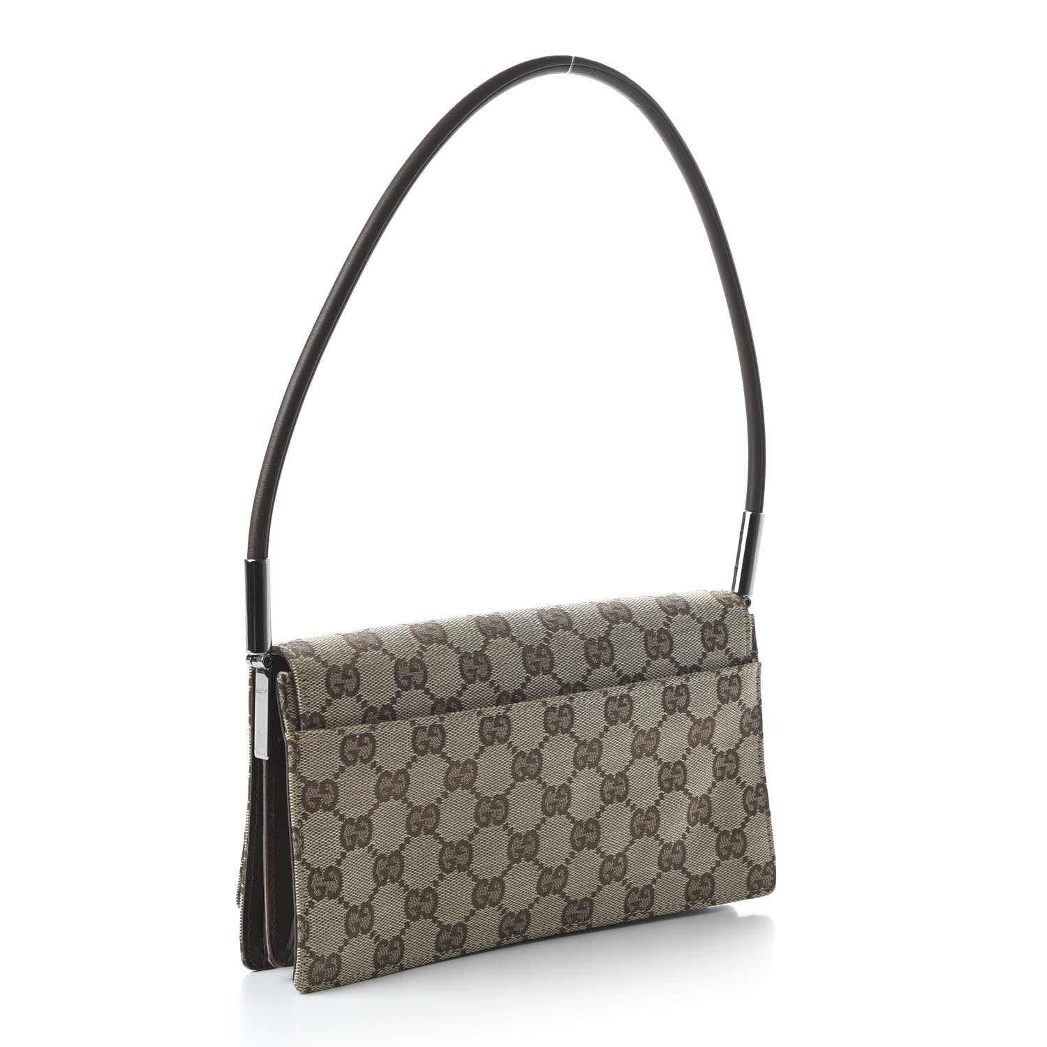 Gucci Monogram Pochette Flap Brown 3 of 10
