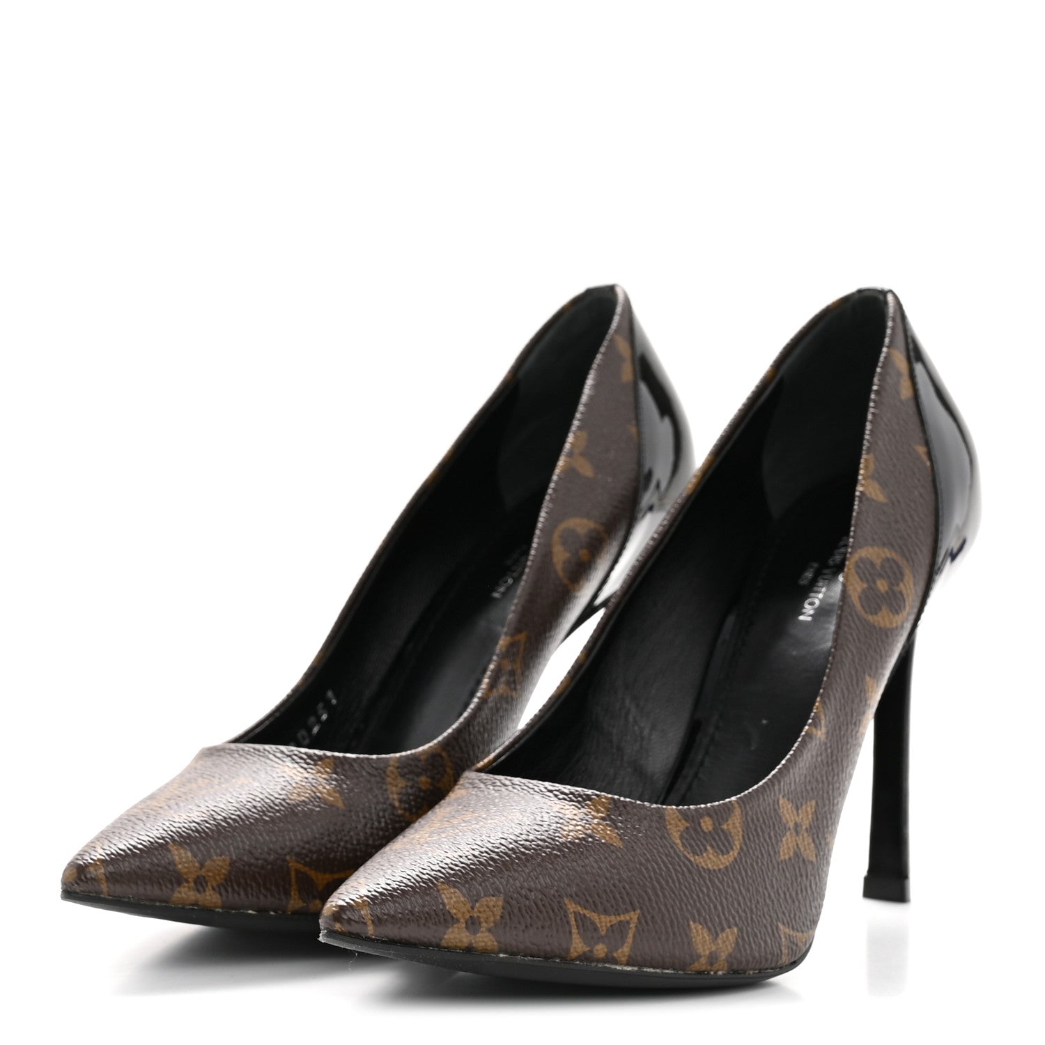 Louis Vuitton Monogram Cherie Pumps 37 Black 4 of 9