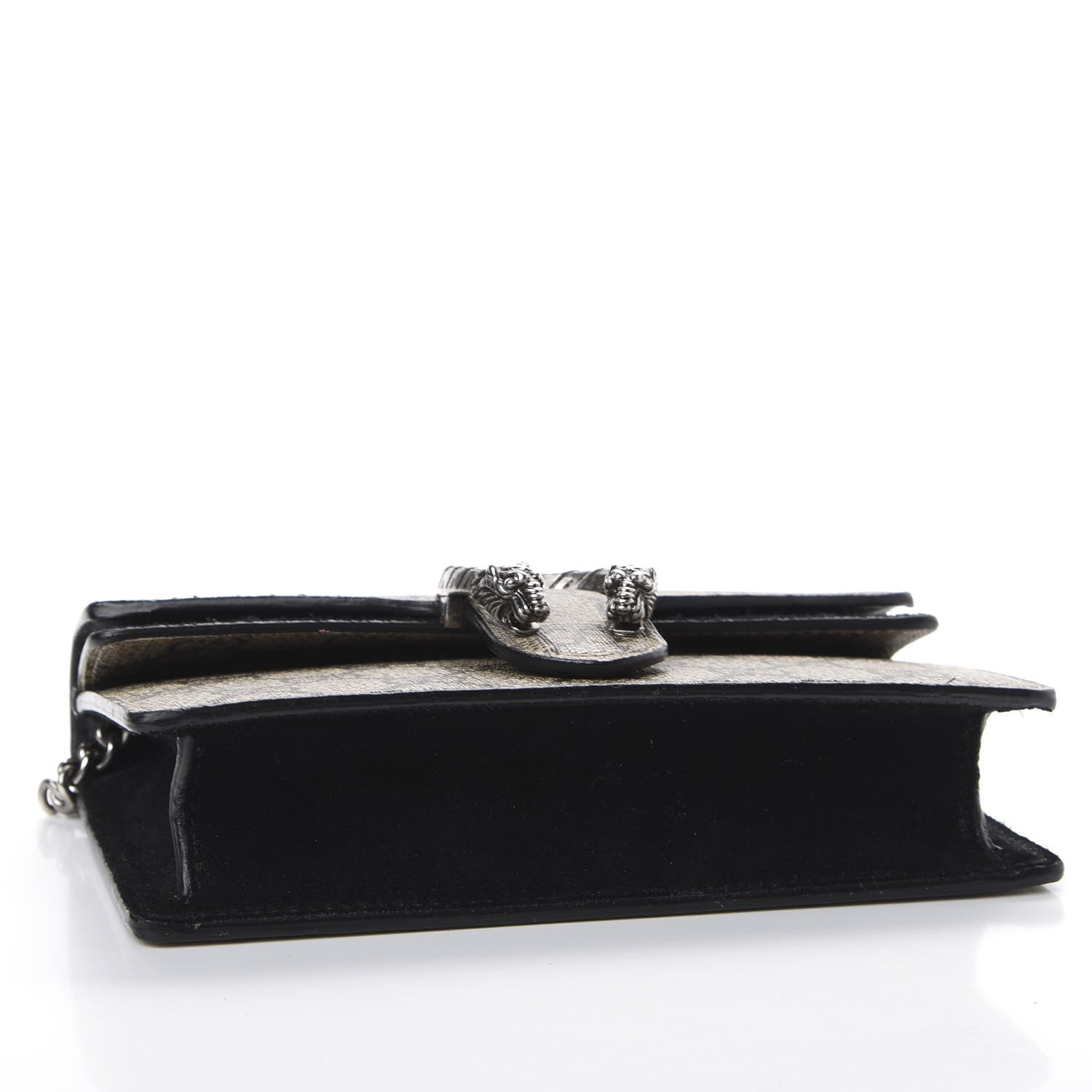 Gucci GG Supreme Monogram Super Mini Dionysus Shoulder Bag Black 3 of 10