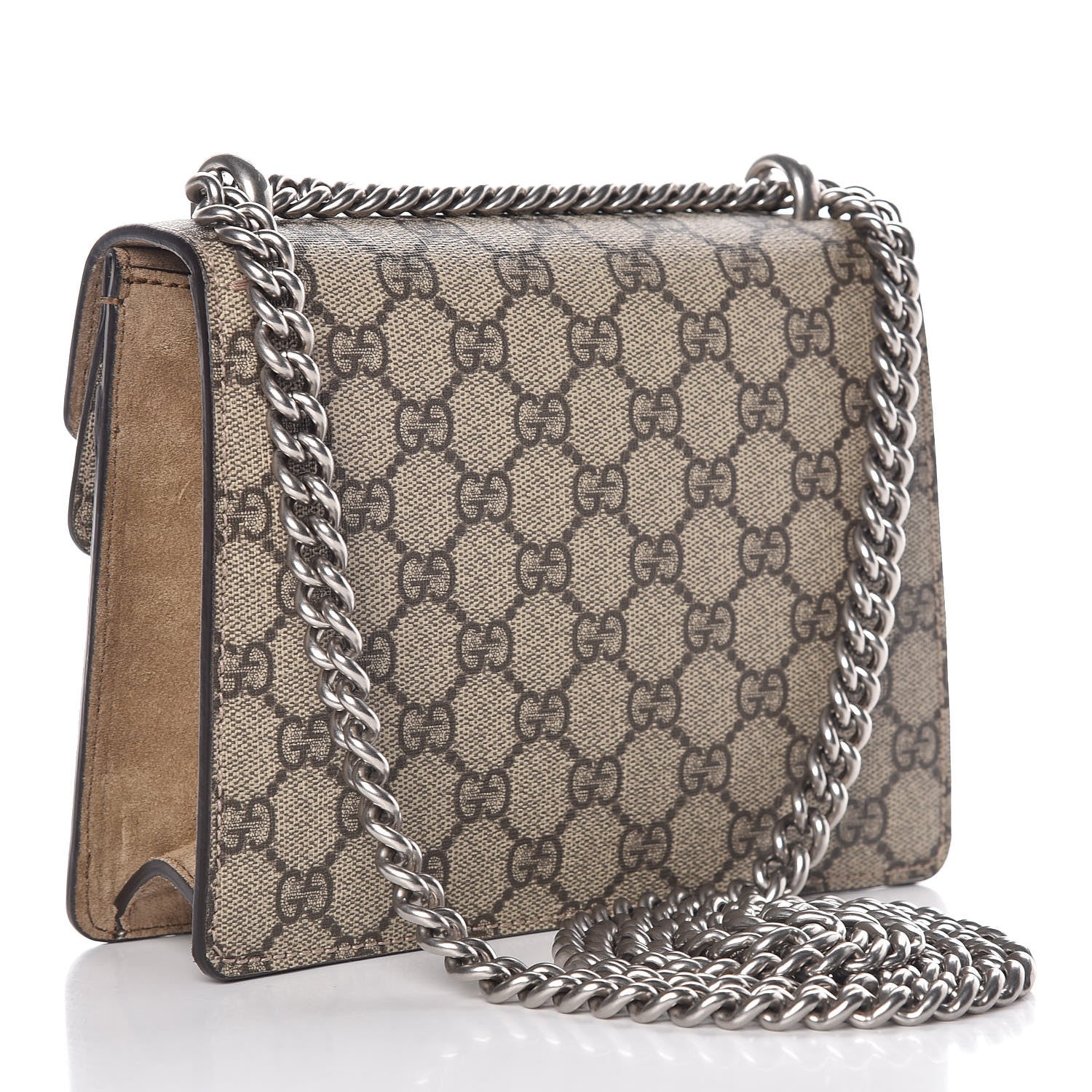 Gucci GG Supreme Monogram Mini Dionysus Shoulder Bag Taupe 3 of 11