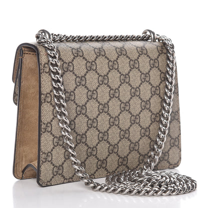 Gucci GG Supreme Monogram Mini Dionysus Shoulder Bag Taupe 3 of 11