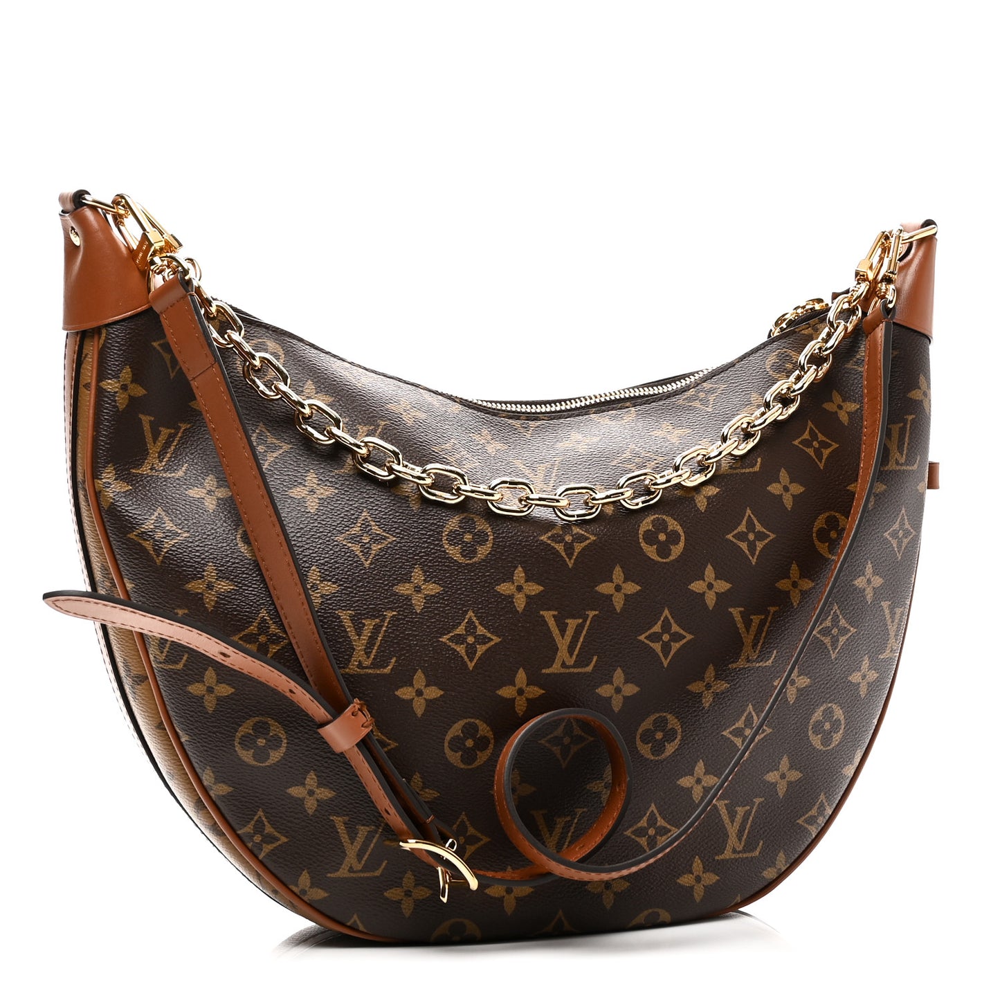 Reverse Monogram Loop Hobo