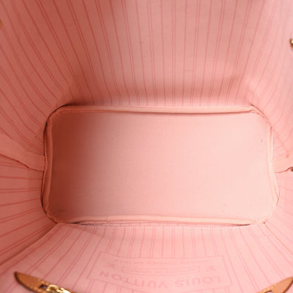 Louis Vuitton Damier Azur Neo Neverfull MM Rose Ballerine 6 of 12