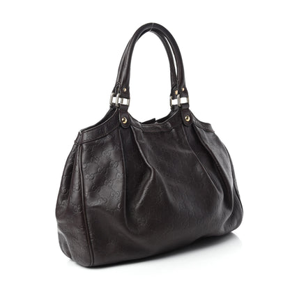Gucci Guccissima Medium Sukey Tote Chocolate 3 of 14