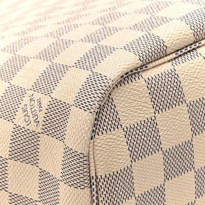 Louis Vuitton Damier Azur Braided Neverfull MM Pink 14 of 16