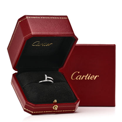 Cartier 18K White Gold Diamond Juste Un Clou Ring 53 6.25 5 of 5