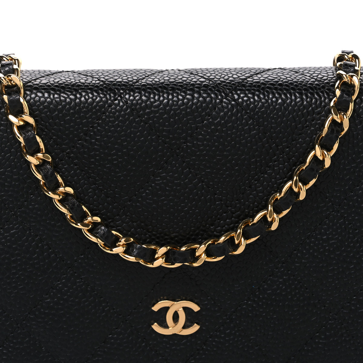 Chanel Caviar Quilted Wallet on Chain WOC Black 9 of 11