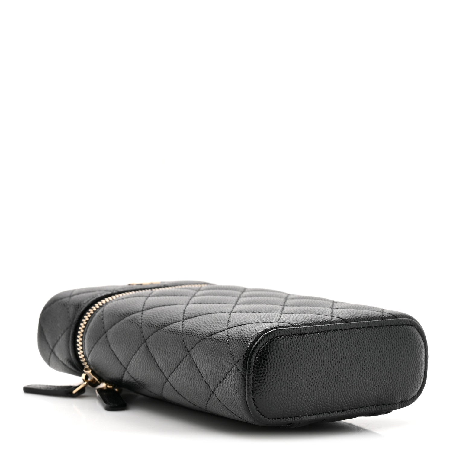 Chanel Caviar Quilted Phone Holder With Chain Black 4 of 11