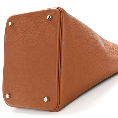 Hermes Taurillon Clemence Picotin Lock 22 MM Gold 10 of 11