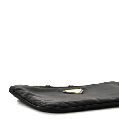 Prada Tessuto Nylon Saffiano Wristlet Black 8 of 9