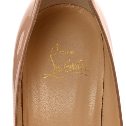 Christian Louboutin Patent Decollete 554 70 Pumps 37.5 Nude 6 of 11