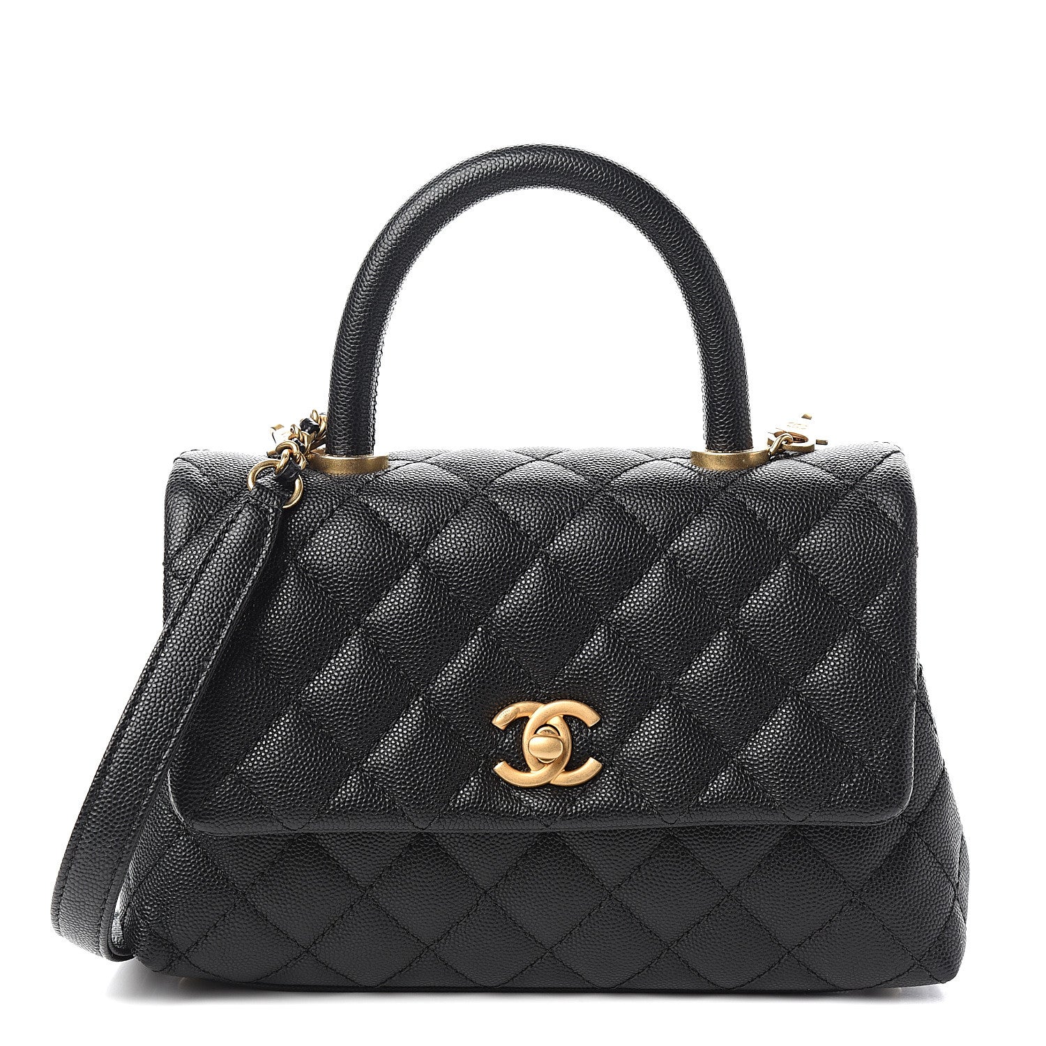 Chanel Caviar Quilted Mini Coco Handle Flap Black 1 of 9