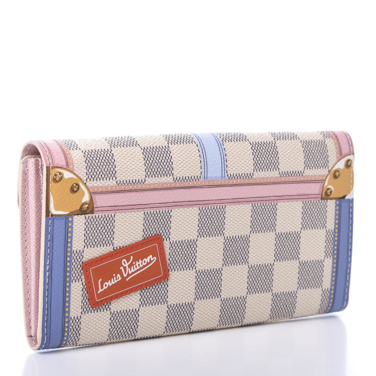 Louis Vuitton Damier Azur Summer Trunks Sarah Wallet NM 3 of 6