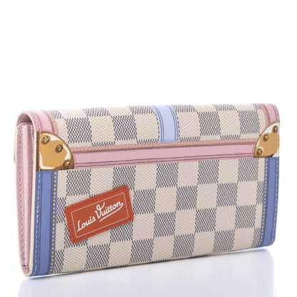 Louis Vuitton Damier Azur Summer Trunks Sarah Wallet NM 3 of 6