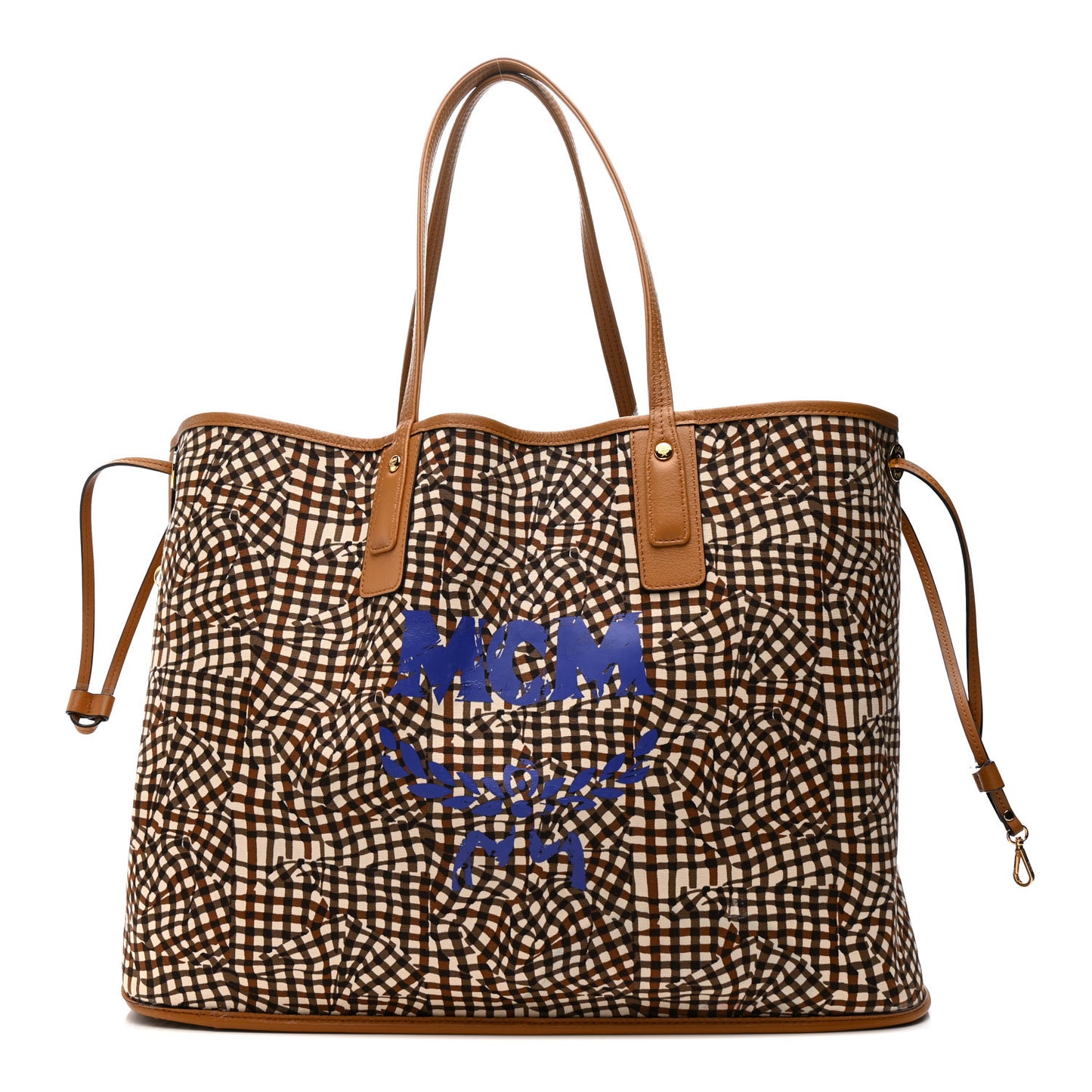 Visetos Large Liz Reversible Shopper Tote Cognac