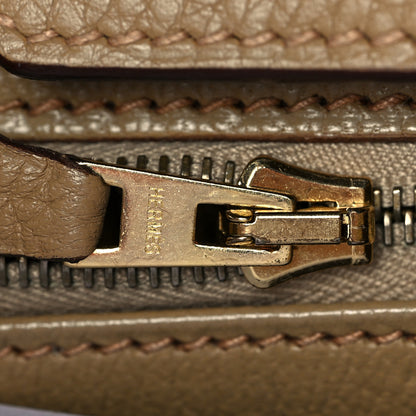 Hermes Taurillon Clemence Birkin 35 Tabac Camel 20 of 40