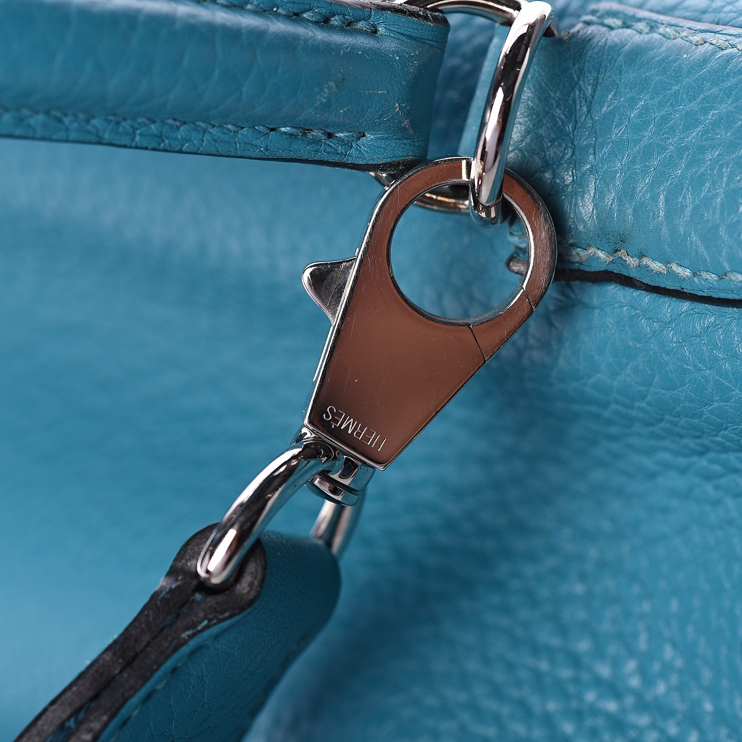 Hermes Taurillon Clemence Kelly Retourne 35 Bleu Izmir 22 of 33