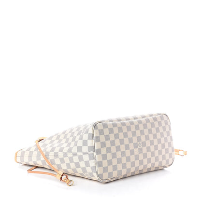 Louis Vuitton Damier Azur Neo Neverfull MM Rose Ballerine 4 of 11