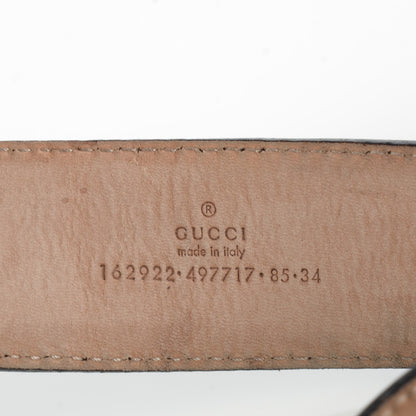 Gucci Patent Interlocking G Belt 85 34 Black 4 of 7