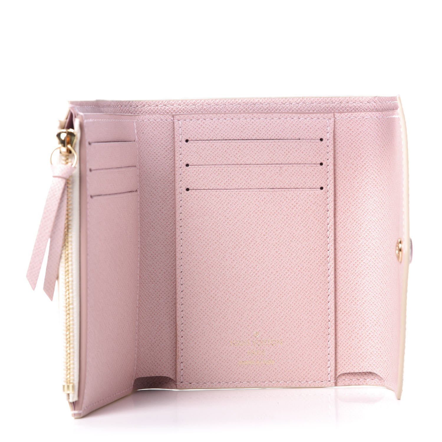 Louis Vuitton Damier Azur Victorine Wallet Rose Ballerine 5 of 9