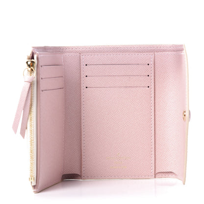 Louis Vuitton Damier Azur Victorine Wallet Rose Ballerine 5 of 9