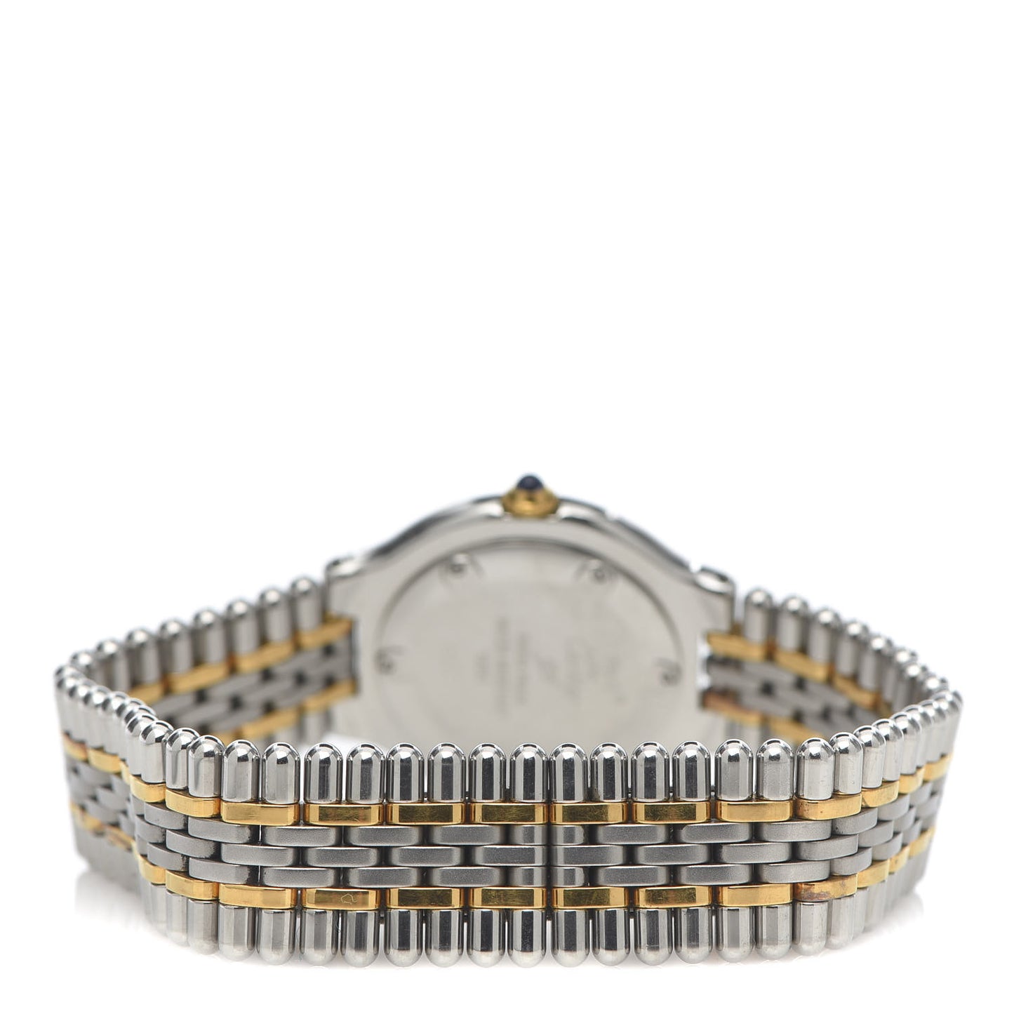 Stainless Steel 18K Yellow Gold 31mm Must De 21 Bullet Link Quartz Watch