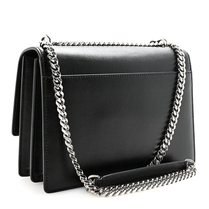 Saint Laurent Calfskin Medium Monogram Sunset Black 3 of 9