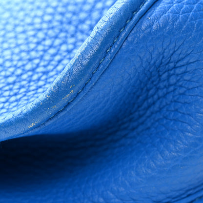 Hermes Taurillon Clemence Evelyne III PM Bleu Hydra 12 of 14
