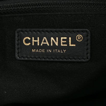 Chanel Caviar Deauville Drawstring Bucket Bag Black 6 of 11