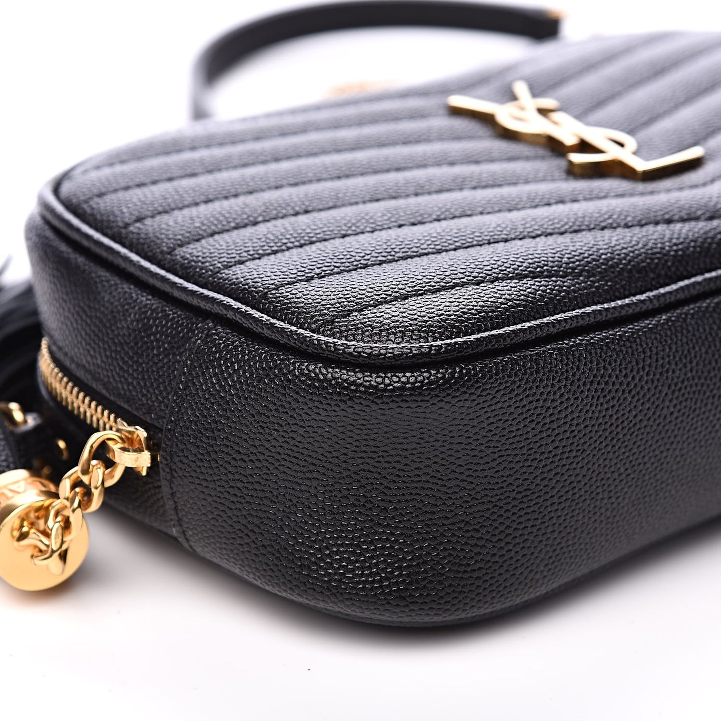Grain De Poudre Matelasse Monogram Mini Lou Camera Bag Black