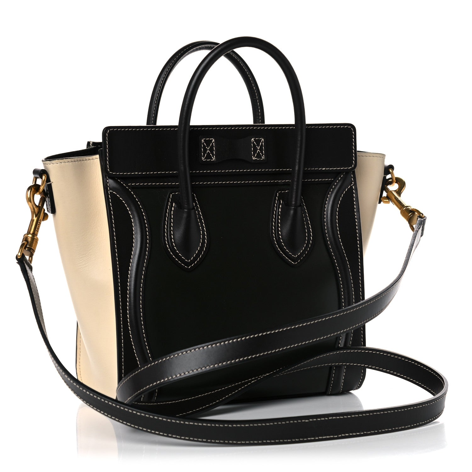 Celine Satin Calfskin Nano Tri-Color Luggage Light Emerald 2 of 13