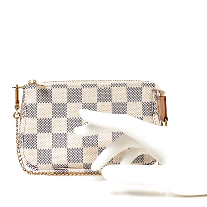 Louis Vuitton Damier Azur Mini Pochette Accessories 2 of 9