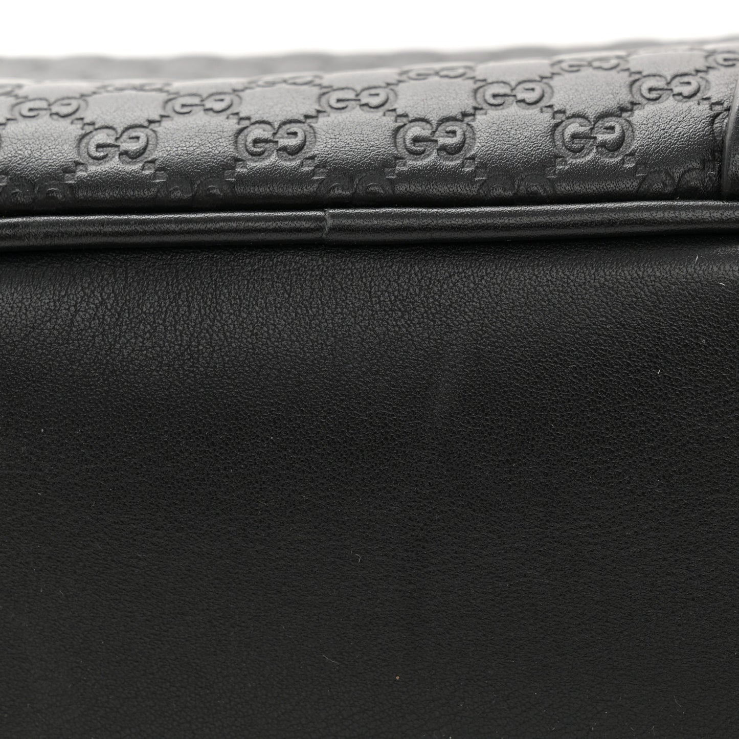 Microguccissima Mini Bree Messenger Bag Black