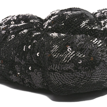 Chanel Sequins Quilted Large Chanel 19 Pouch Black 9 of 11